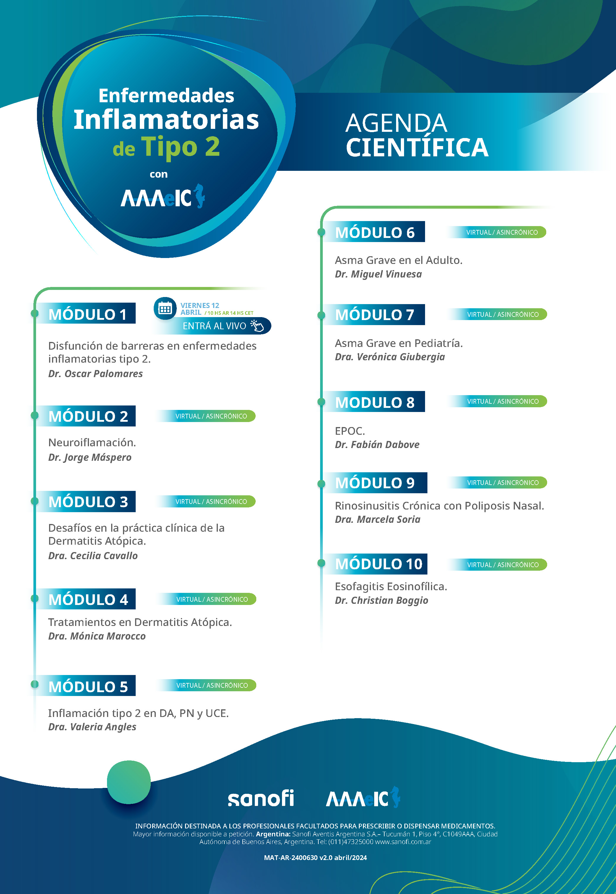Curso Enfermedades Inflamatorias Tipo 2 - AAAeIC
